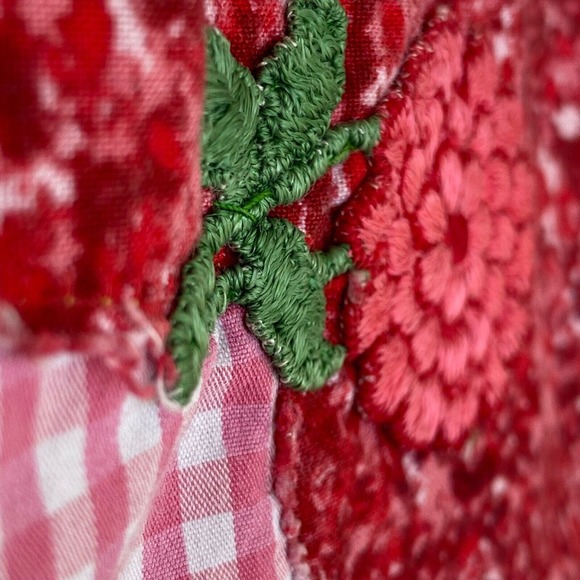 Coral Bay Button Up Shirt L Pink Floral Bull Skull Embroidered Western Cowgirl - Picture 8 of 15